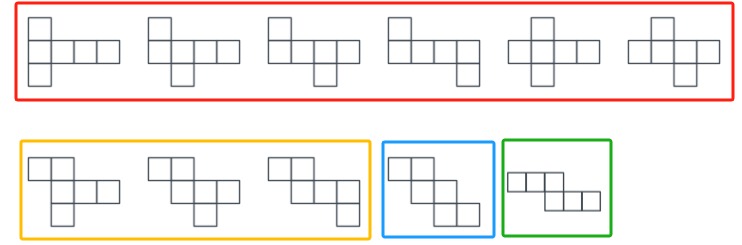 六面体常见展开图